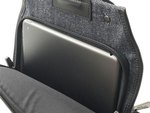 【豊岡鞄 足立 3503 ネイビー】ALBAPIE For the Blue DENIM ボディバッグ